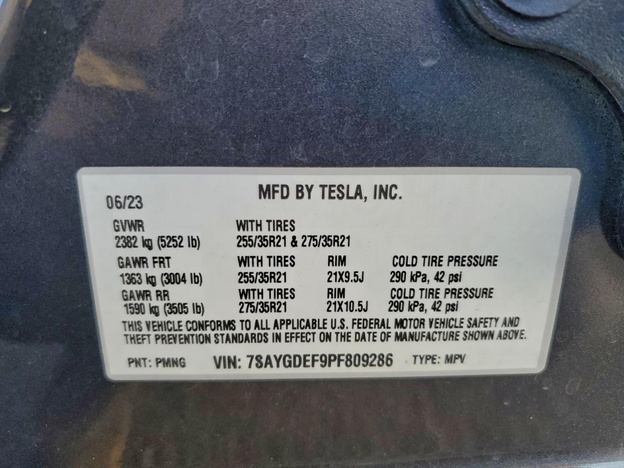 2023 TESLA MODEL Y