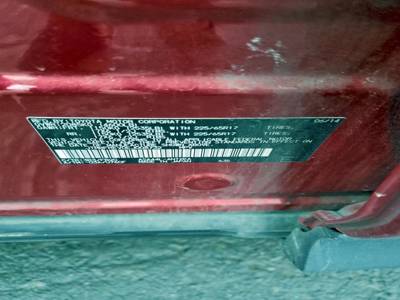 2014 TOYOTA RAV4