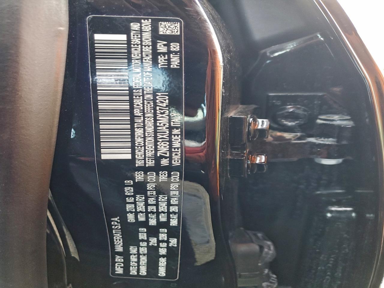2021 MASERATI Levante