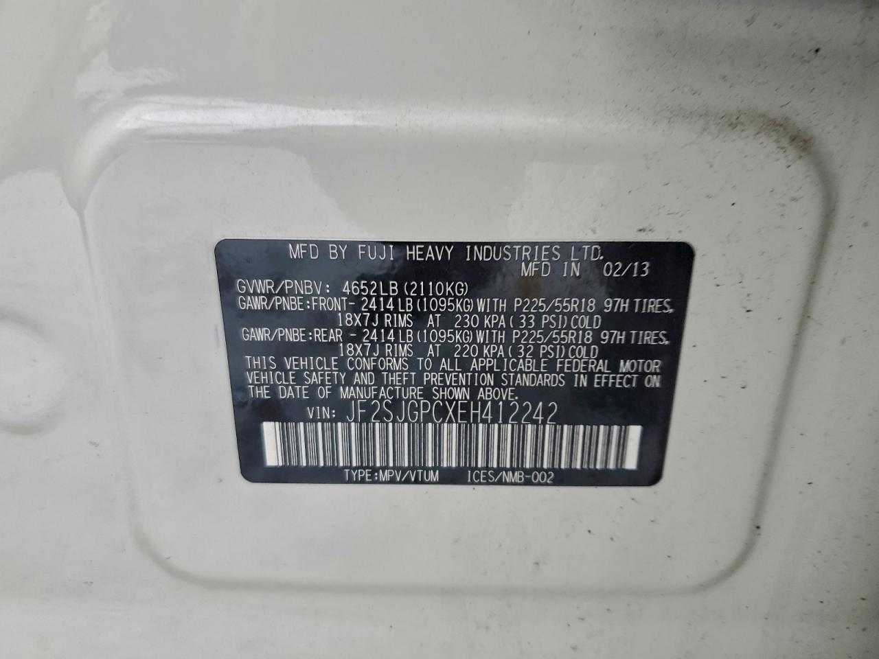 2014 SUBARU FORESTER