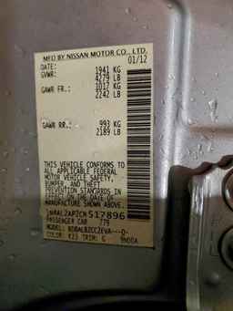 2012 NISSAN ALTIMA