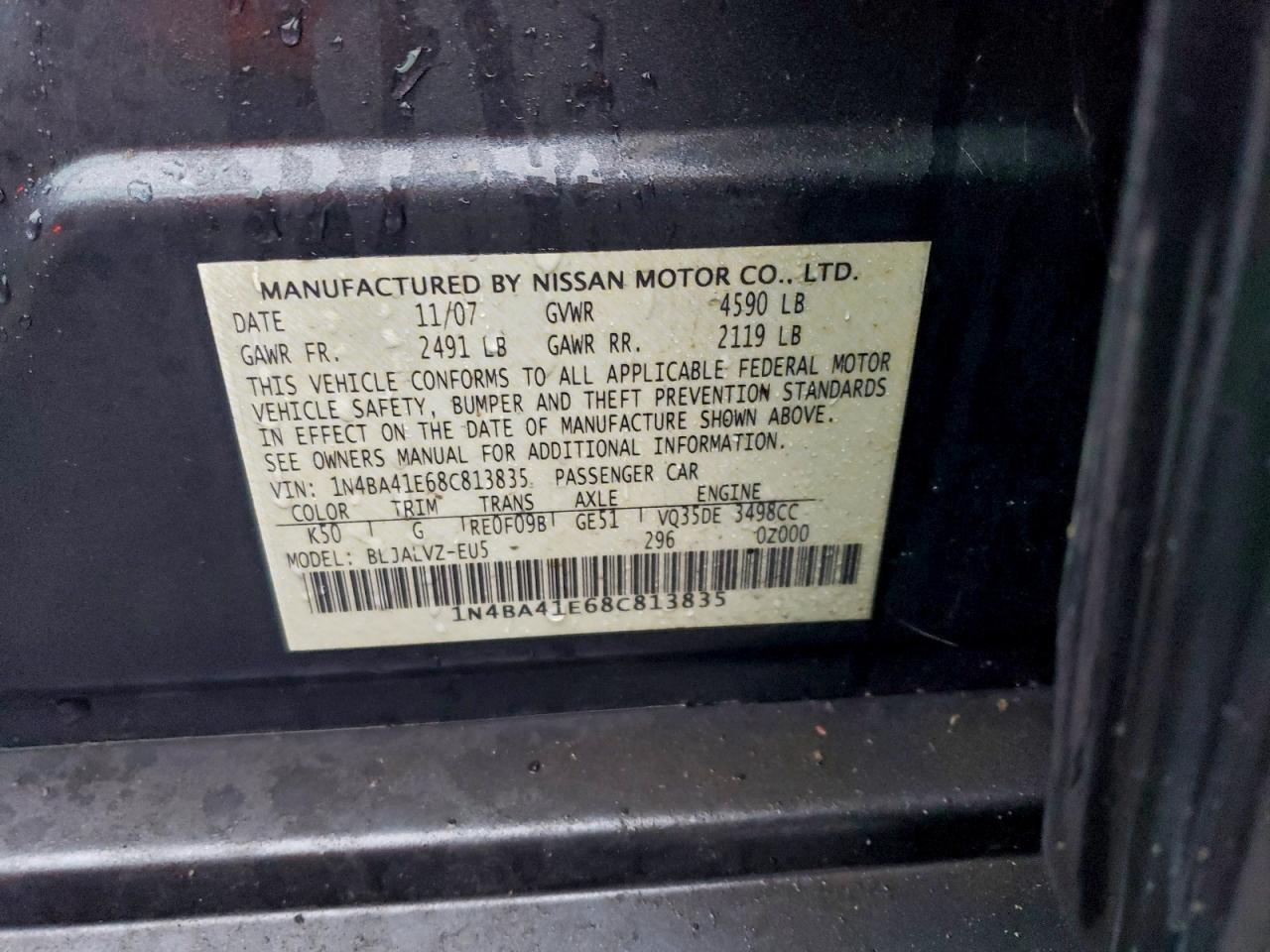 2008 NISSAN Maxima