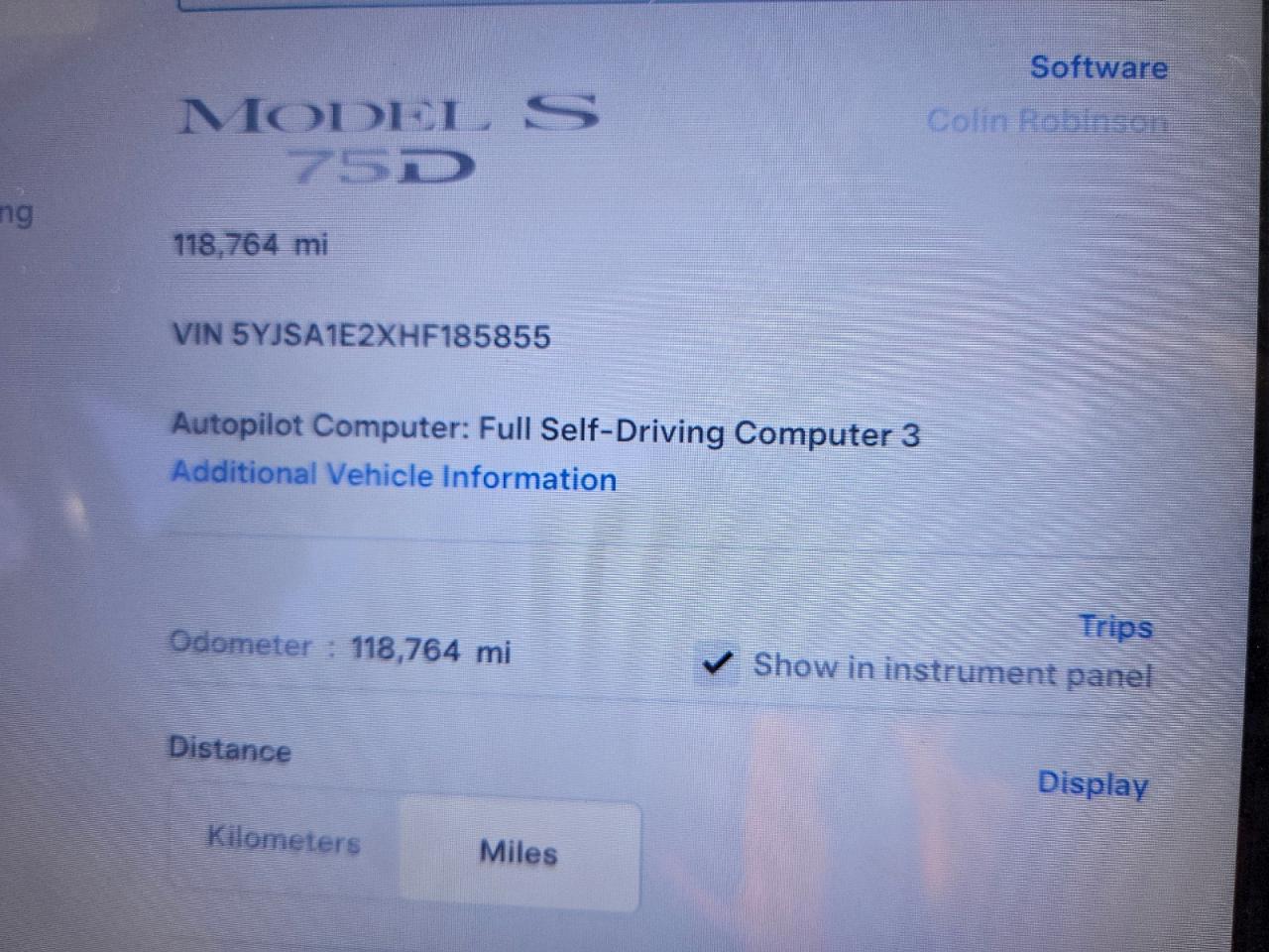 2017 TESLA MODEL S