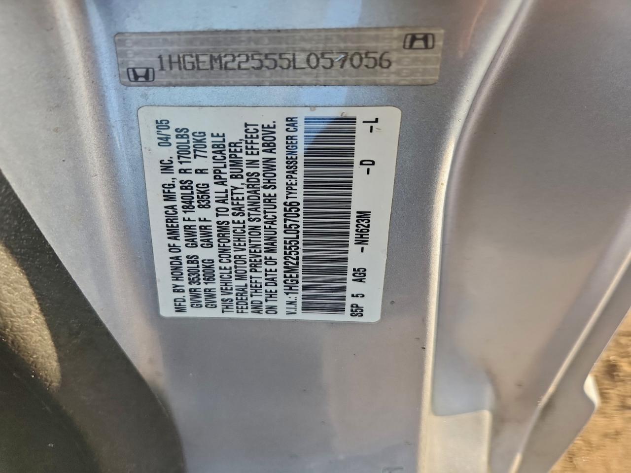 2005 HONDA CIVIC