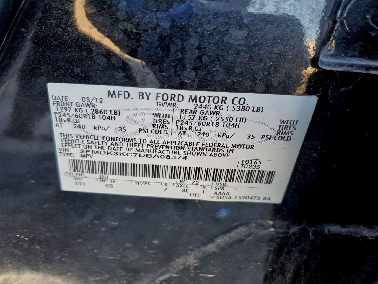 2013 FORD EDGE