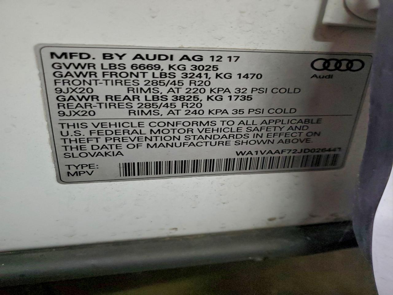 2018 AUDI Q7