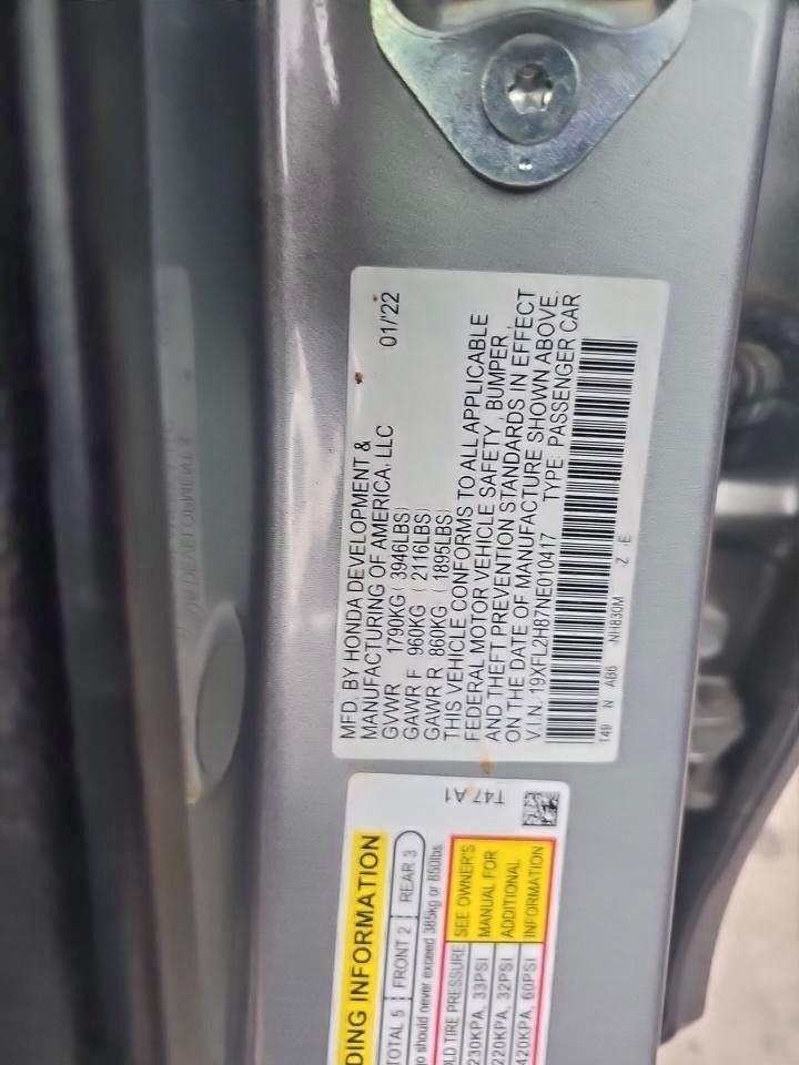 2022 HONDA CIVIC
