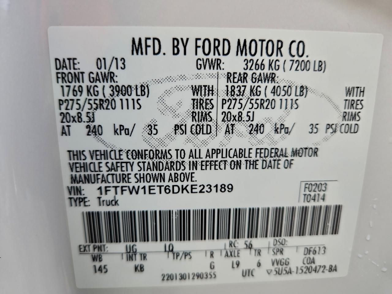 2013 FORD F-150