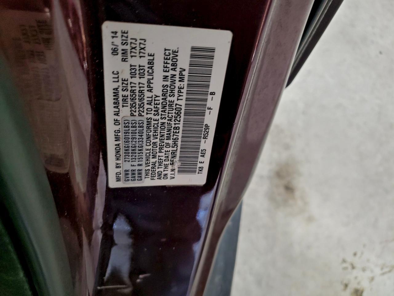2014 HONDA ODYSSEY