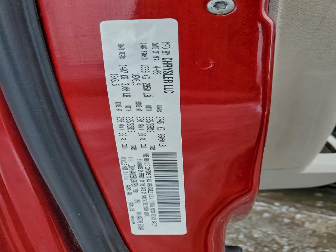 2008 DODGE GRAND CARAVAN