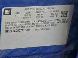 2012 CHEVROLET CRUZE
