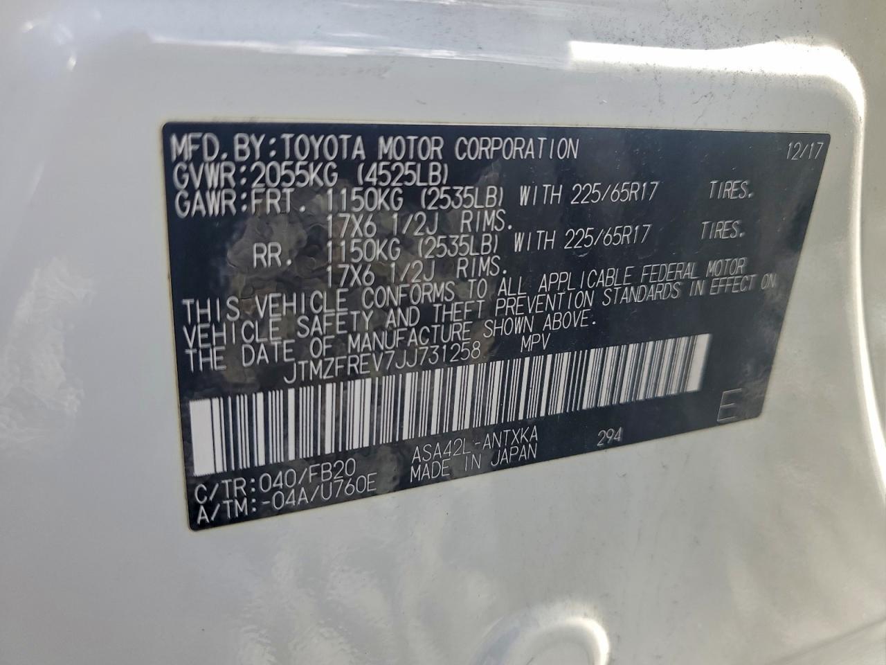 2018 TOYOTA RAV4