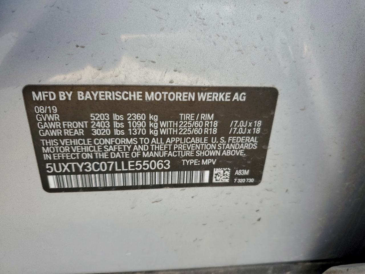 2020 BMW X3