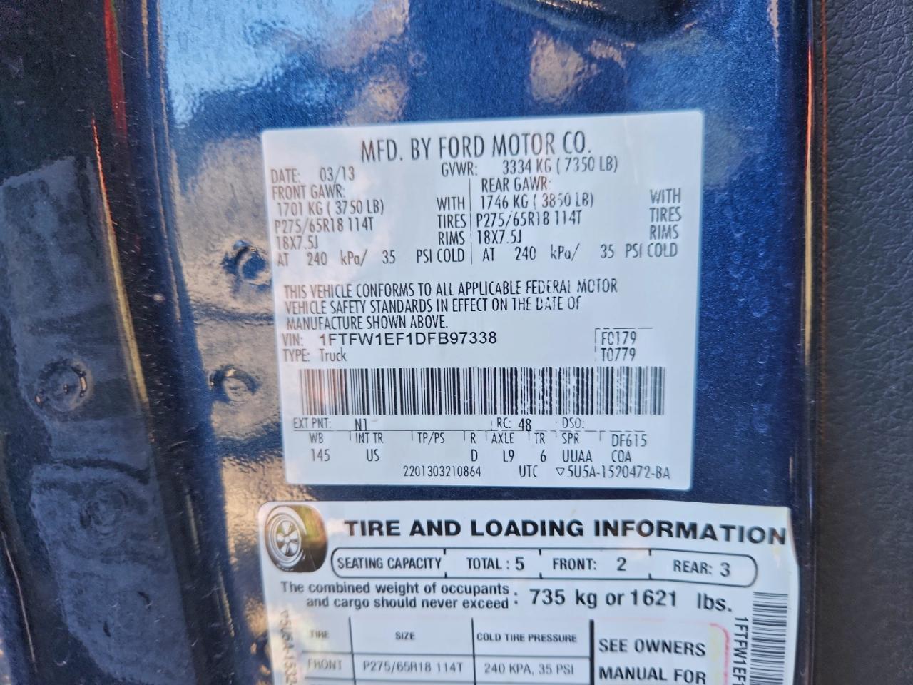 2013 FORD F-150