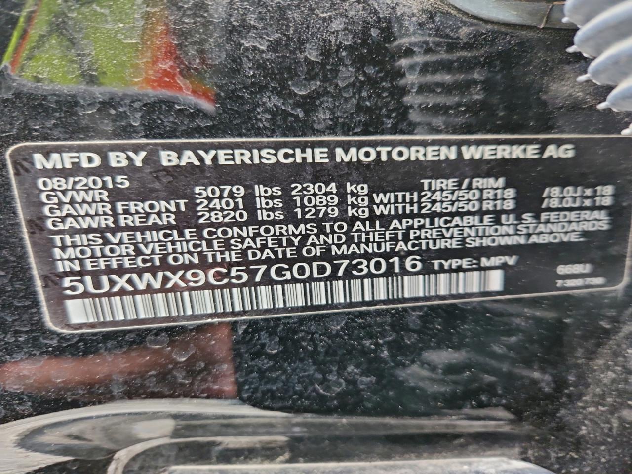2016 BMW X3