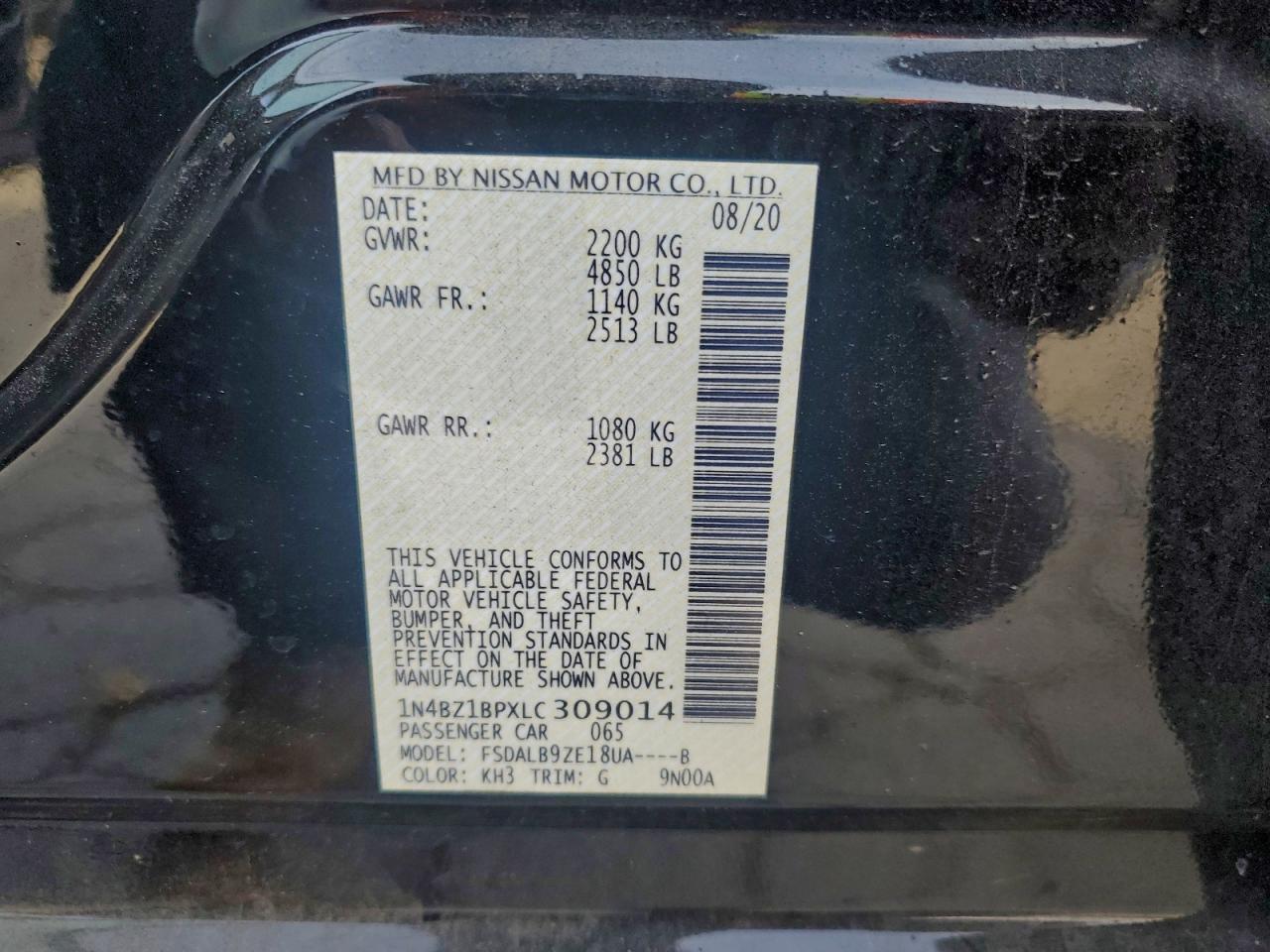 2020 NISSAN LEAF