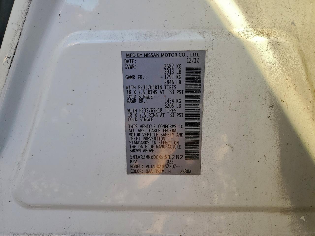2013 NISSAN PATHFINDER