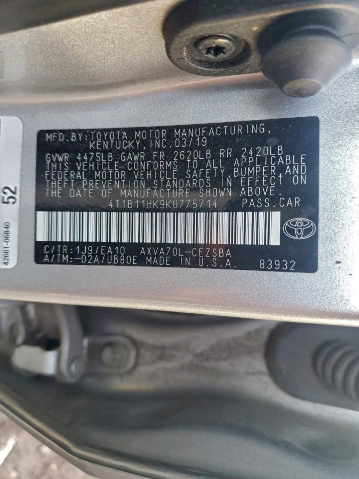 2019 TOYOTA CAMRY