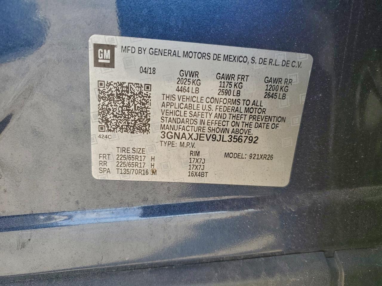 2018 CHEVROLET EQUINOX