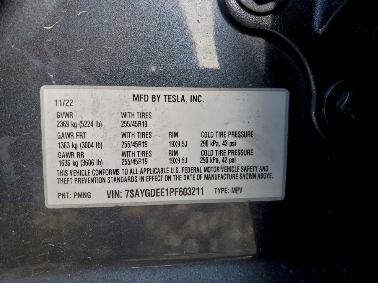 2023 TESLA MODEL Y