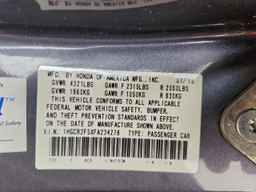 2015 HONDA ACCORD