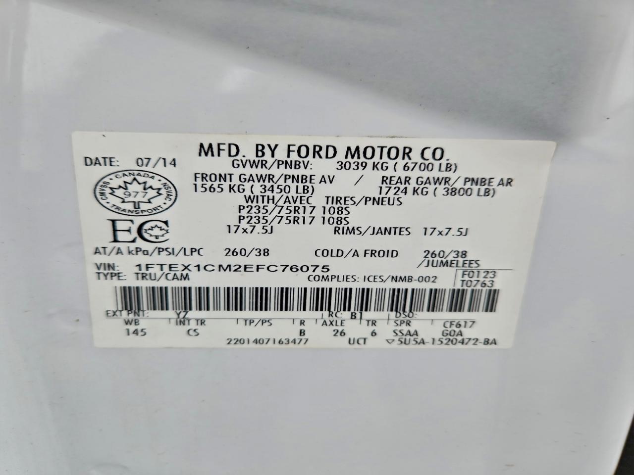 2014 FORD F-150