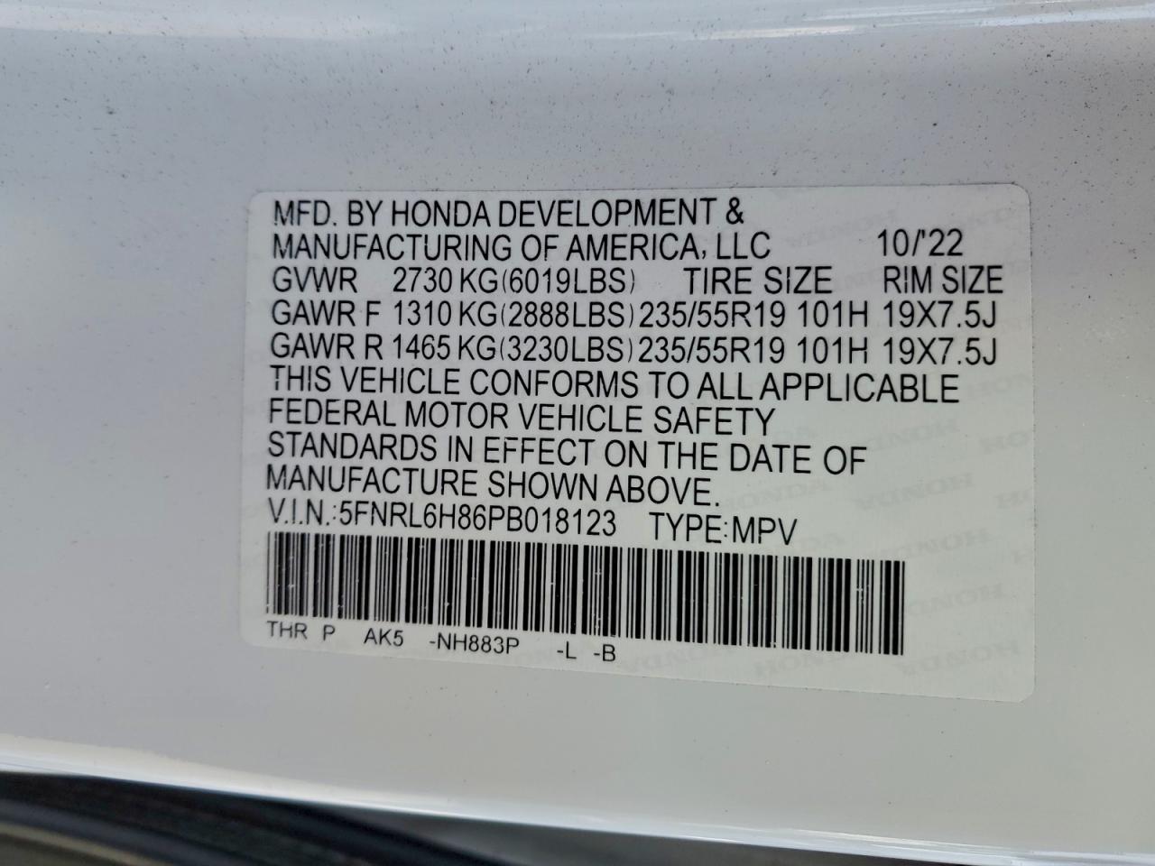 2023 HONDA ODYSSEY