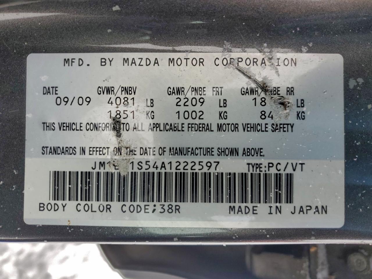 2010 MAZDA 3