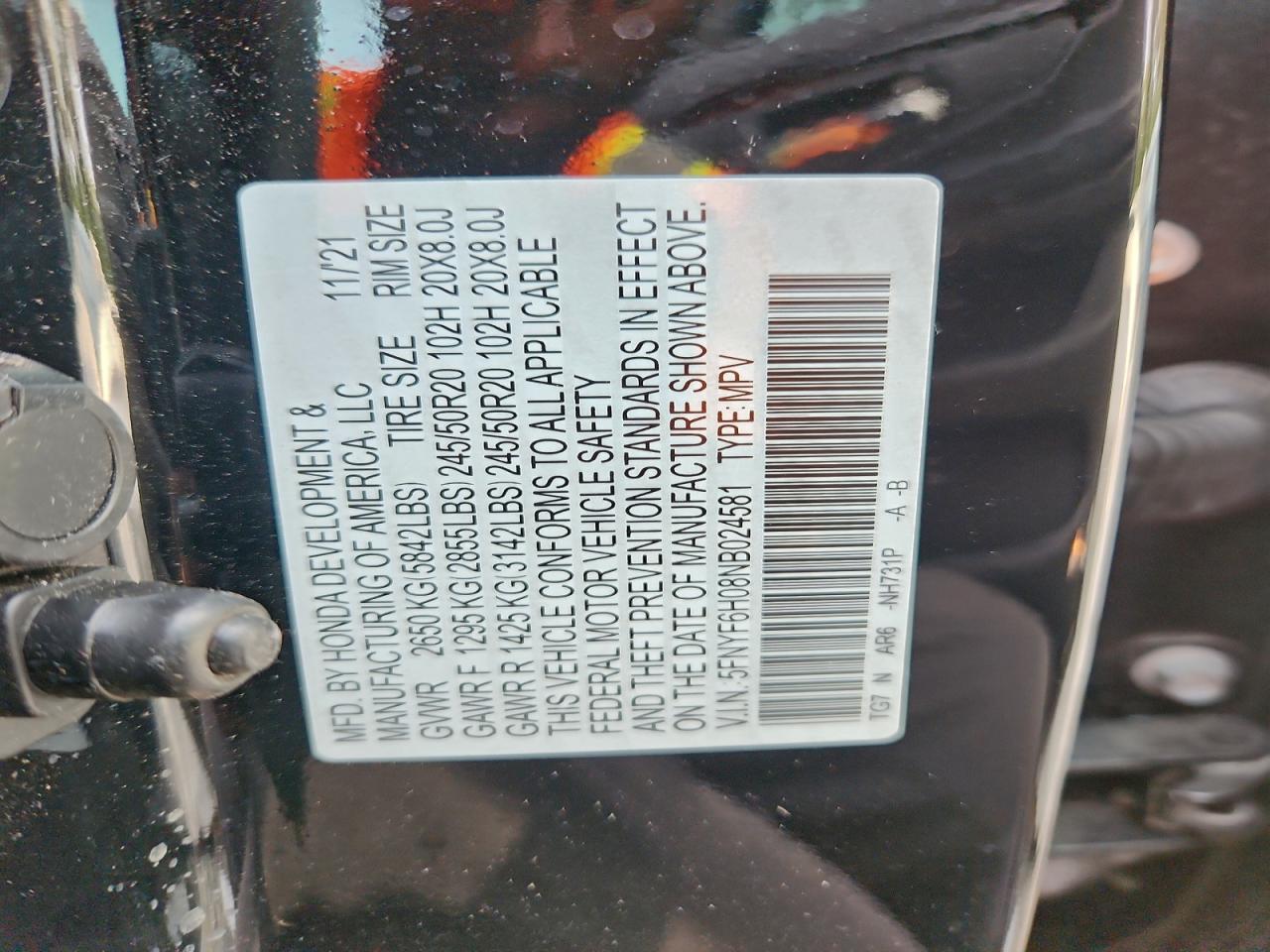 2022 HONDA PILOT
