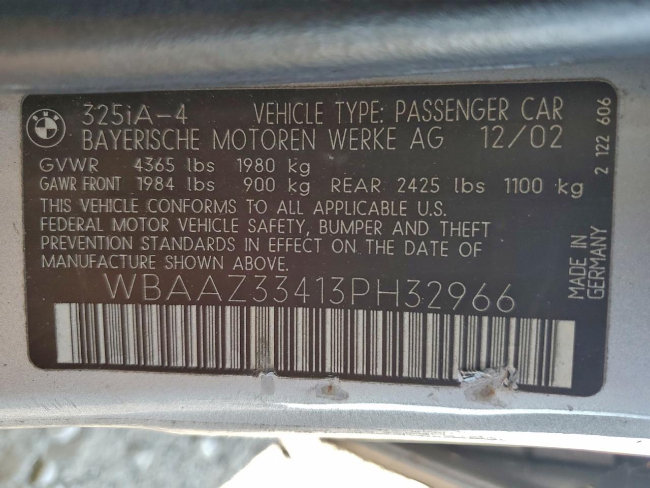 2004 BMW 3 SERIES
