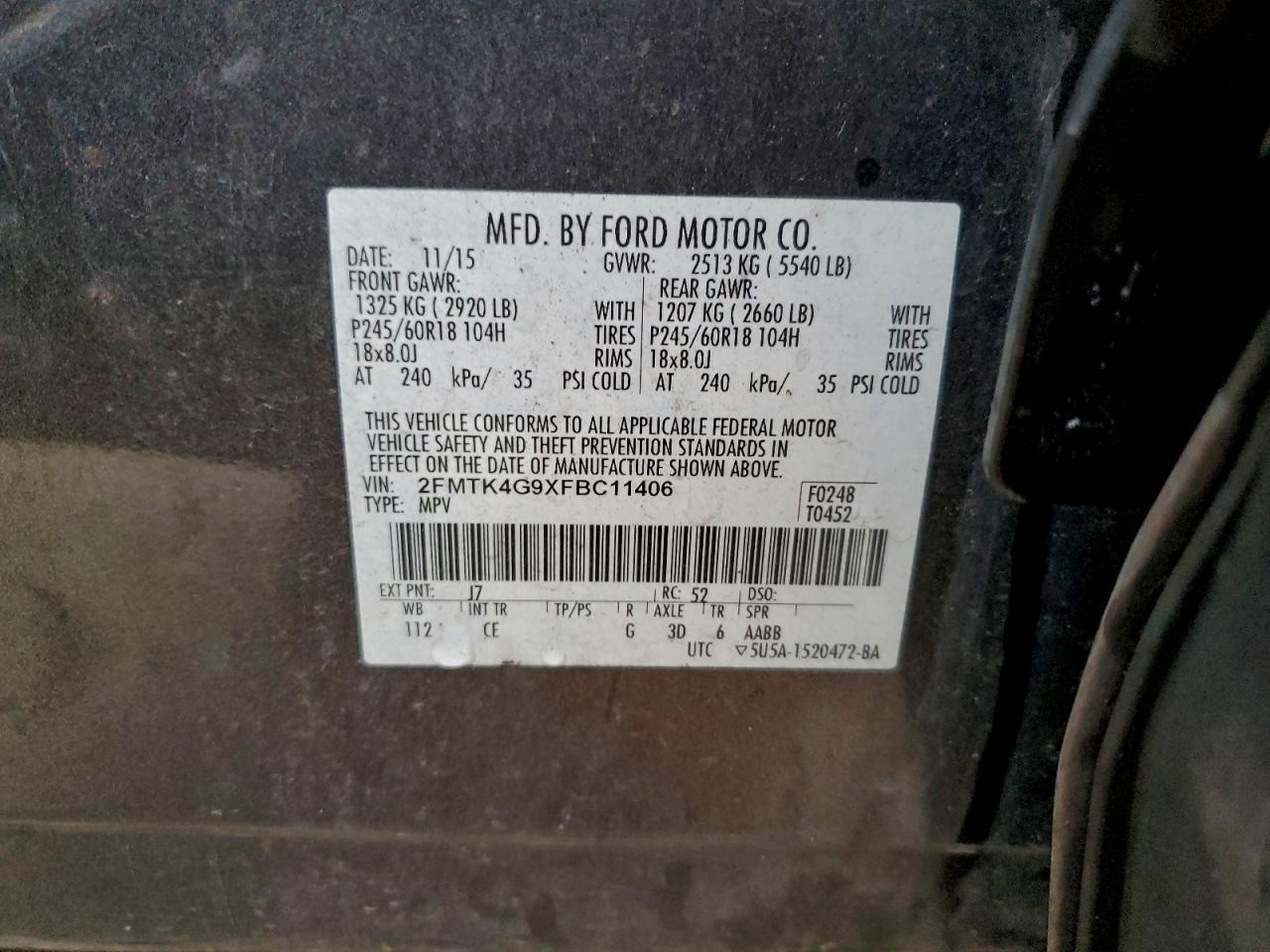 2015 FORD EDGE