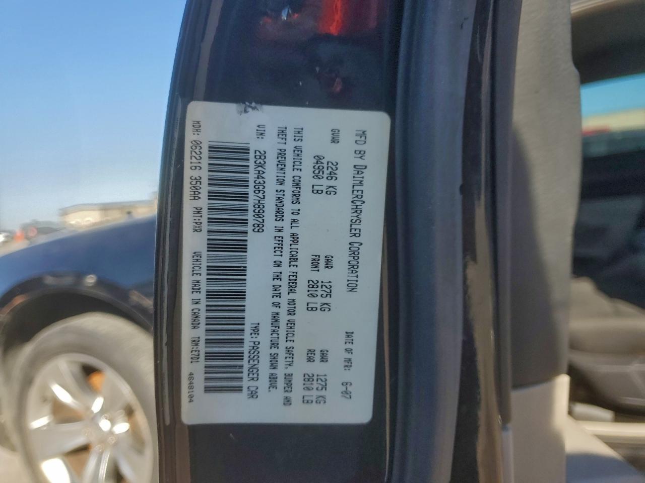 2007 DODGE CHARGER