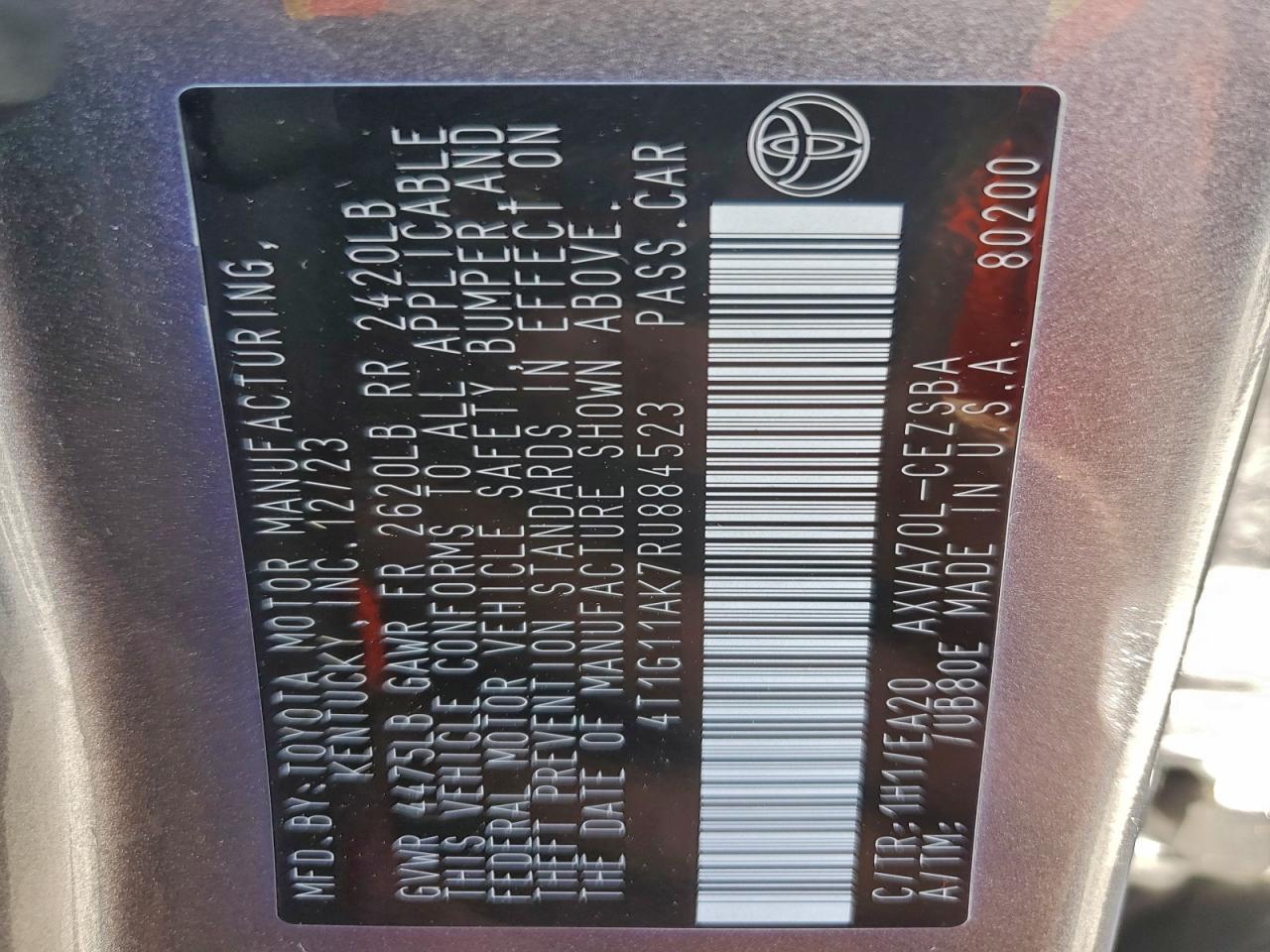 2024 TOYOTA CAMRY