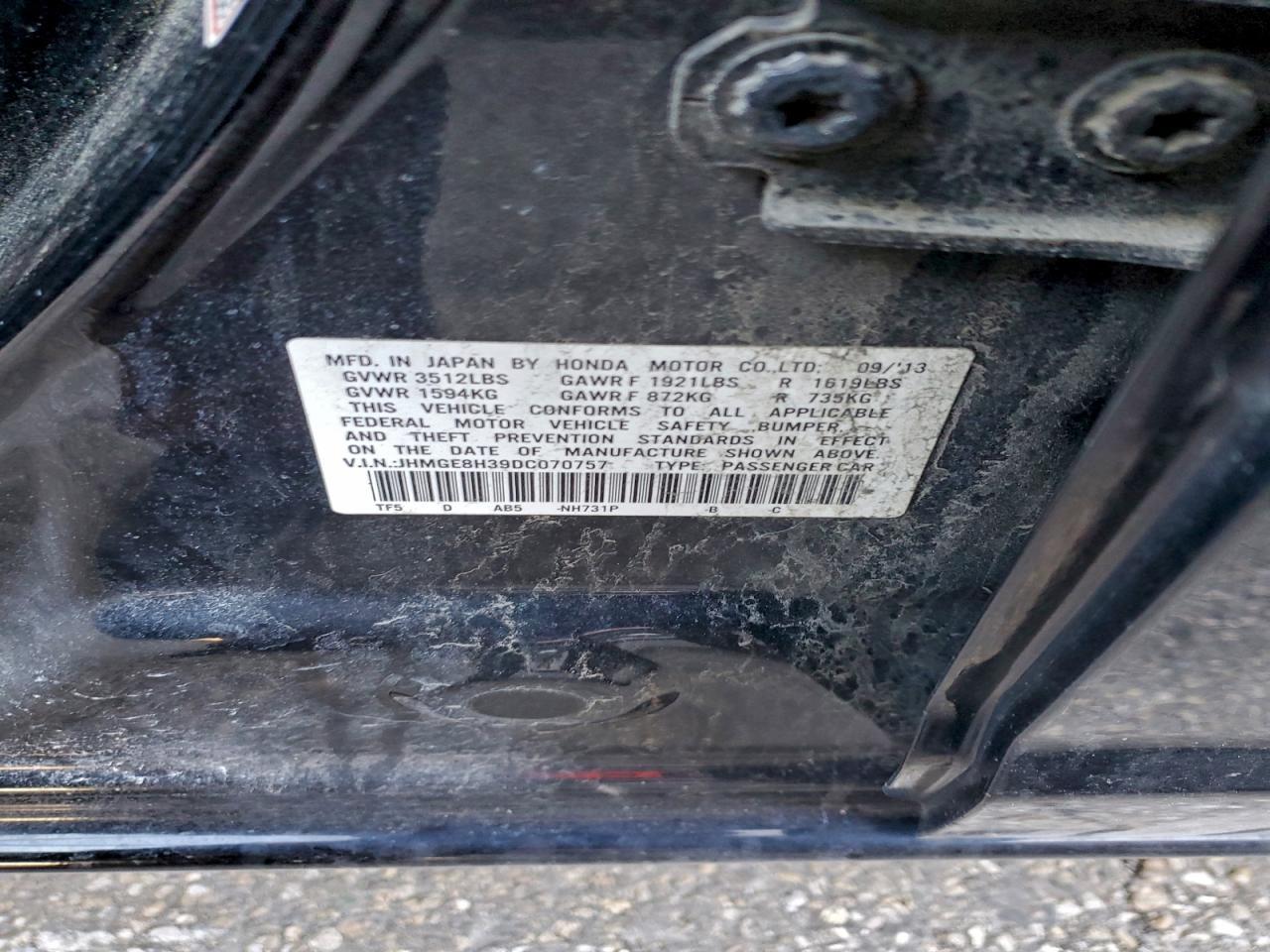 2013 HONDA FIT