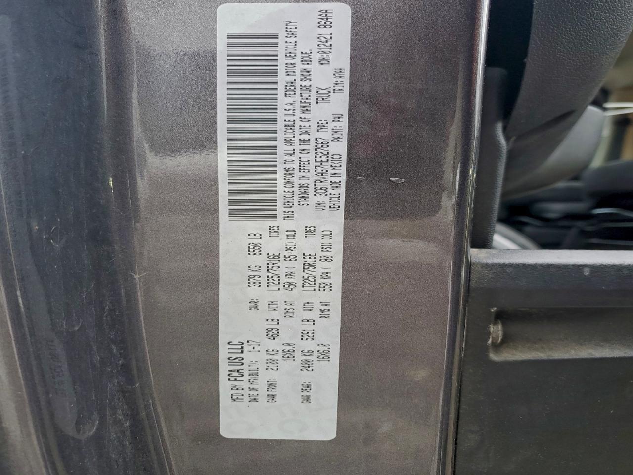 2017 RAM ProMaster 1500