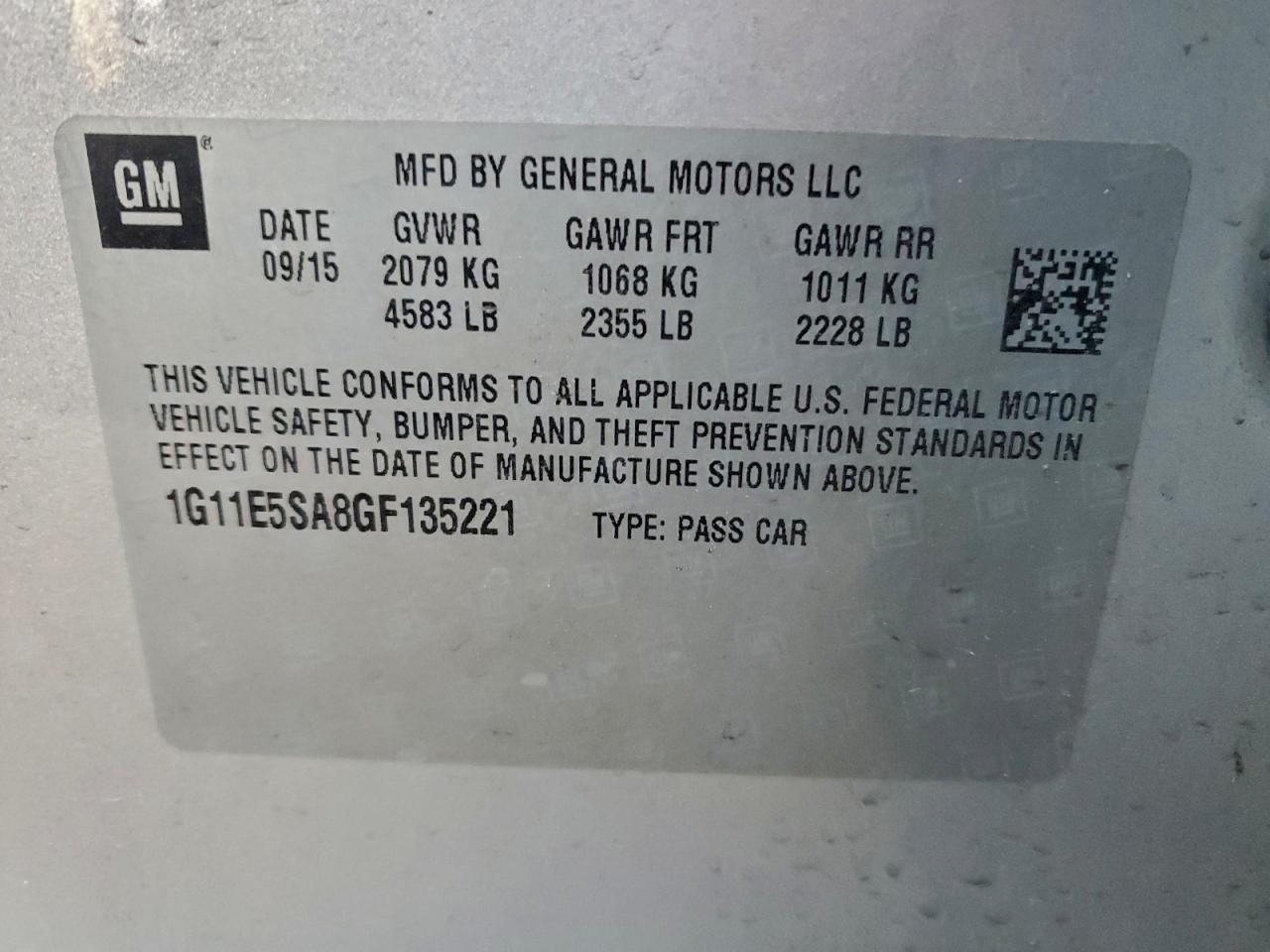 2016 CHEVROLET Malibu Limited