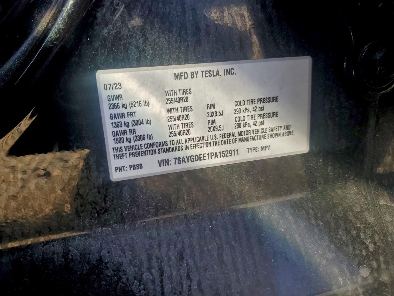 2023 TESLA MODEL Y