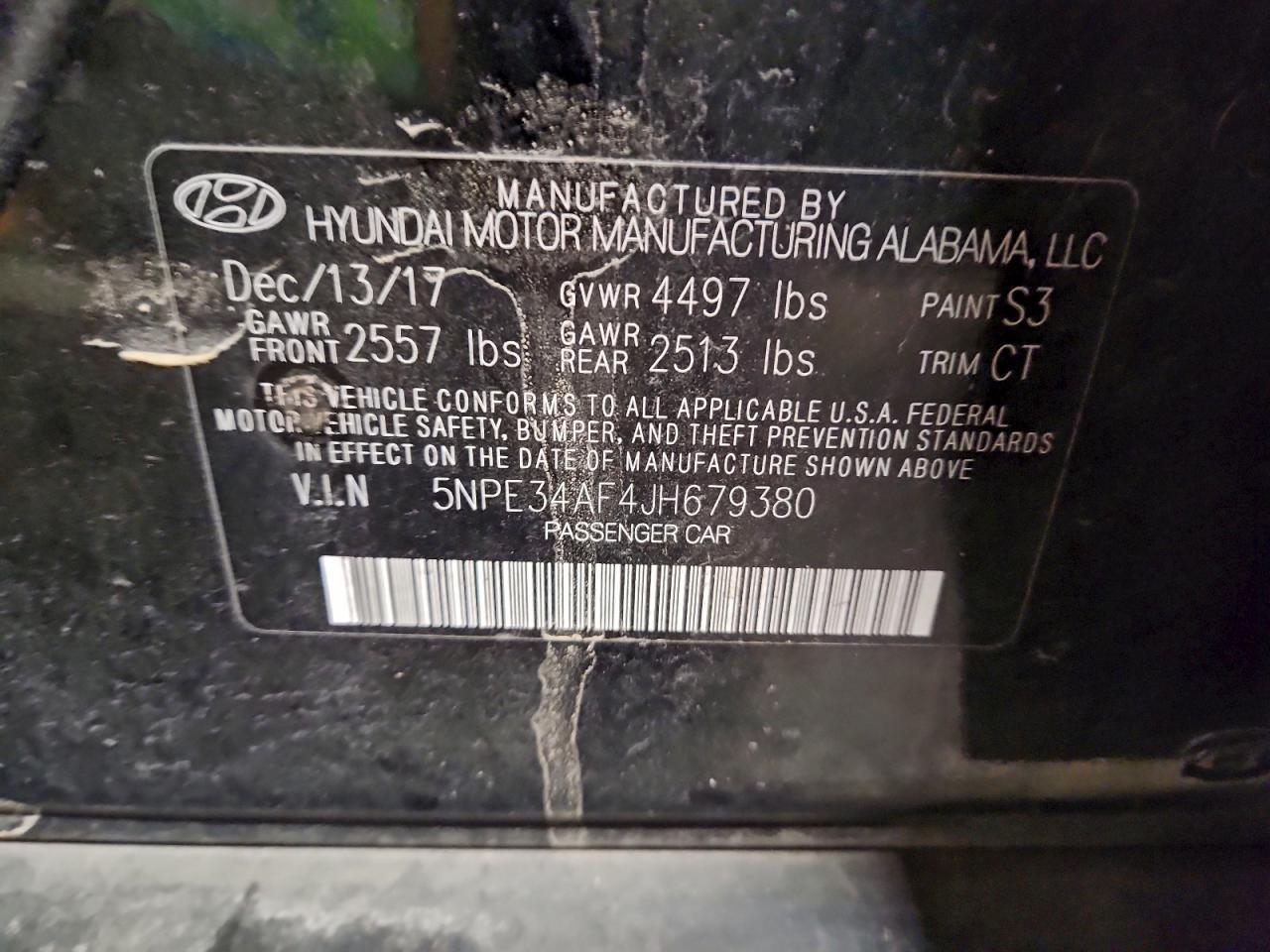 2018 HYUNDAI SONATA