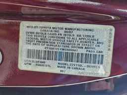 1998 TOYOTA COROLLA