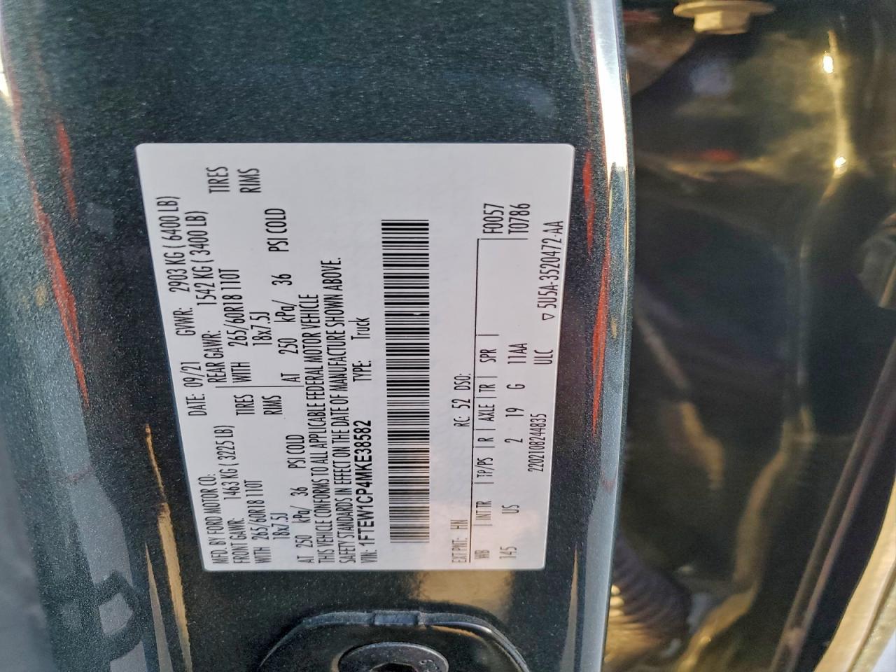 2021 FORD F-150