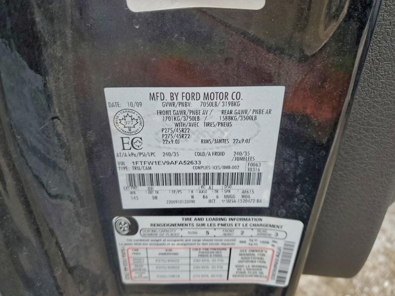 2010 FORD F-150