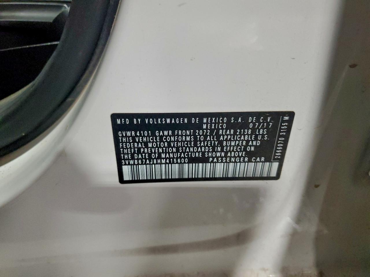 2017 VOLKSWAGEN JETTA