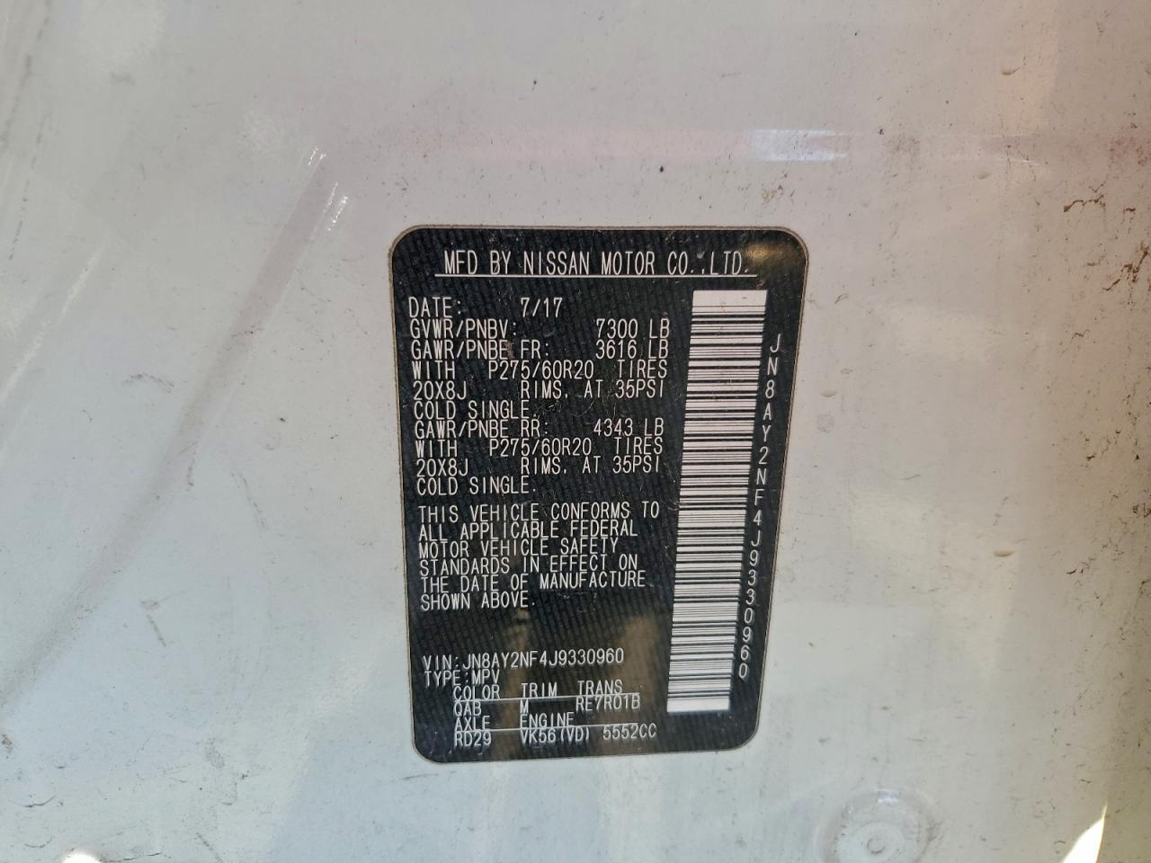 2018 NISSAN Armada
