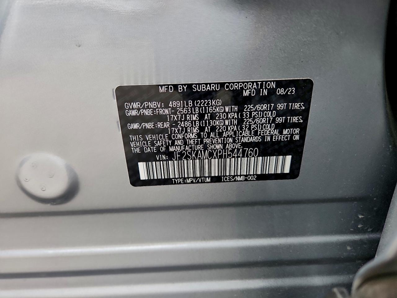2023 SUBARU FORESTER