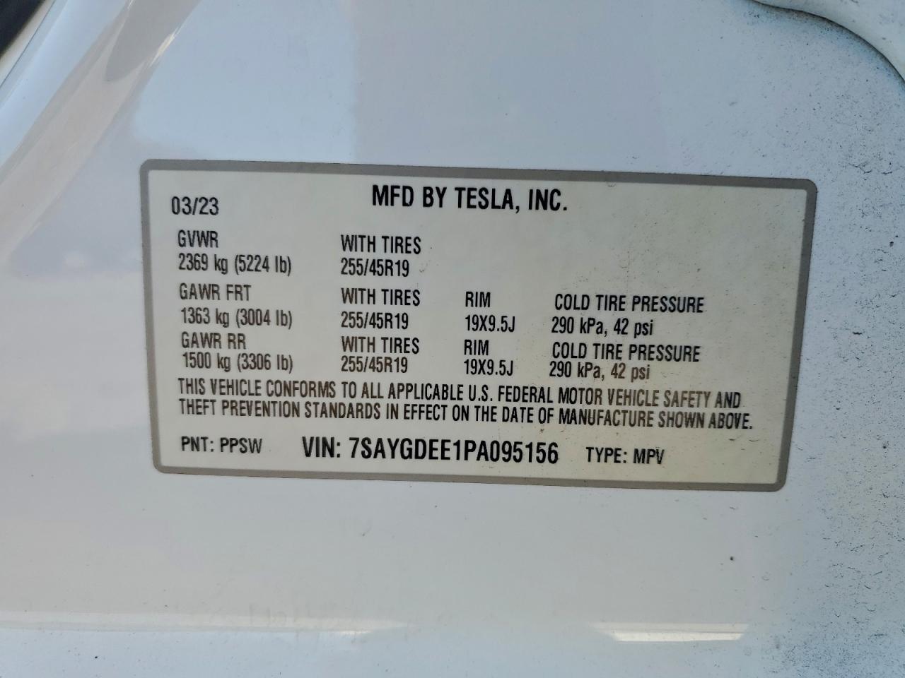 2023 TESLA MODEL Y