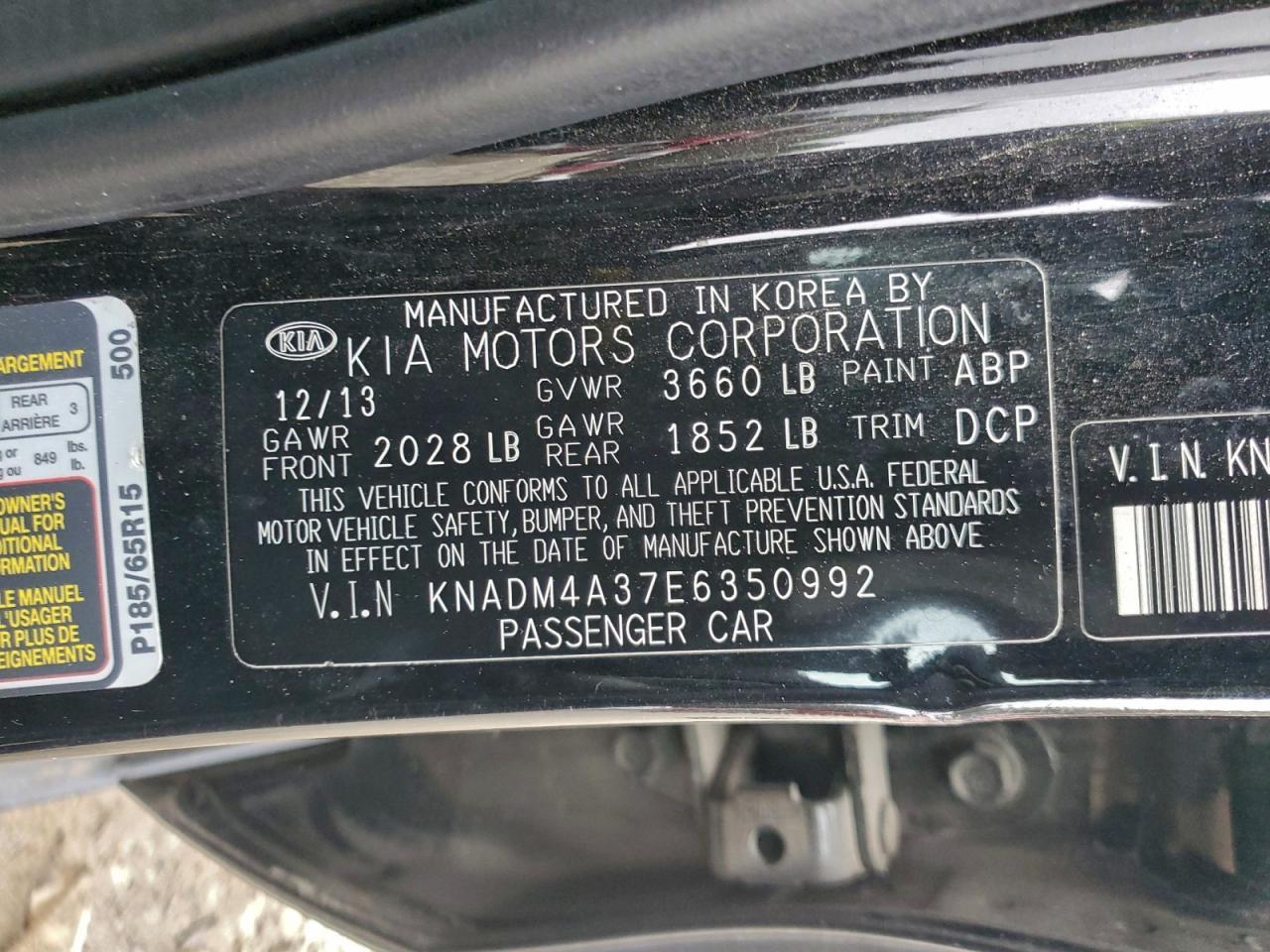 2014 KIA RIO