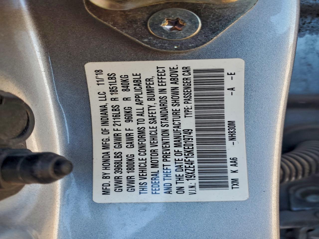 2019 HONDA Insight