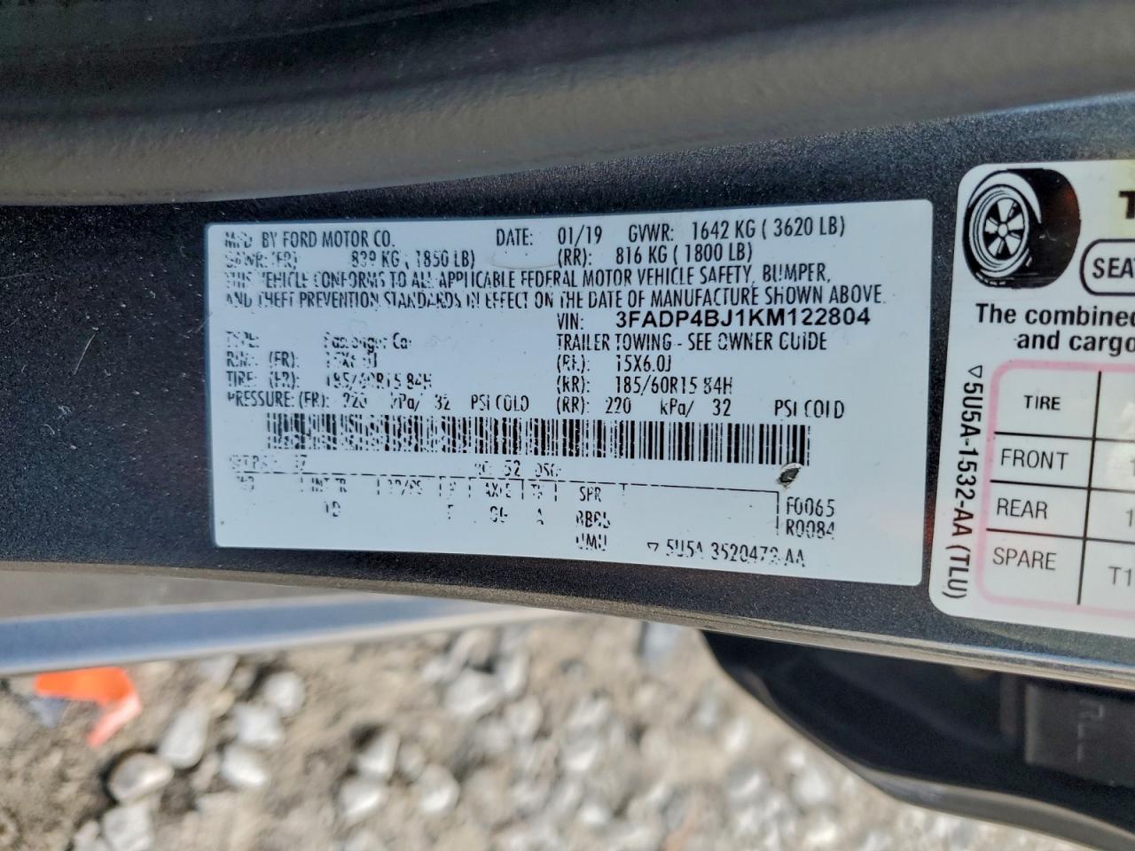 2019 FORD Fiesta