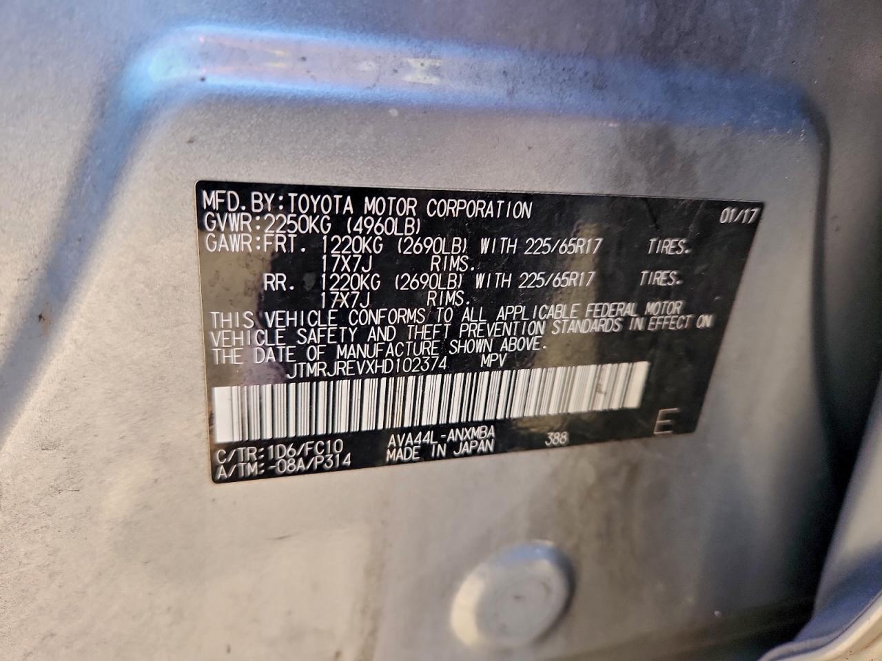2017 TOYOTA RAV4