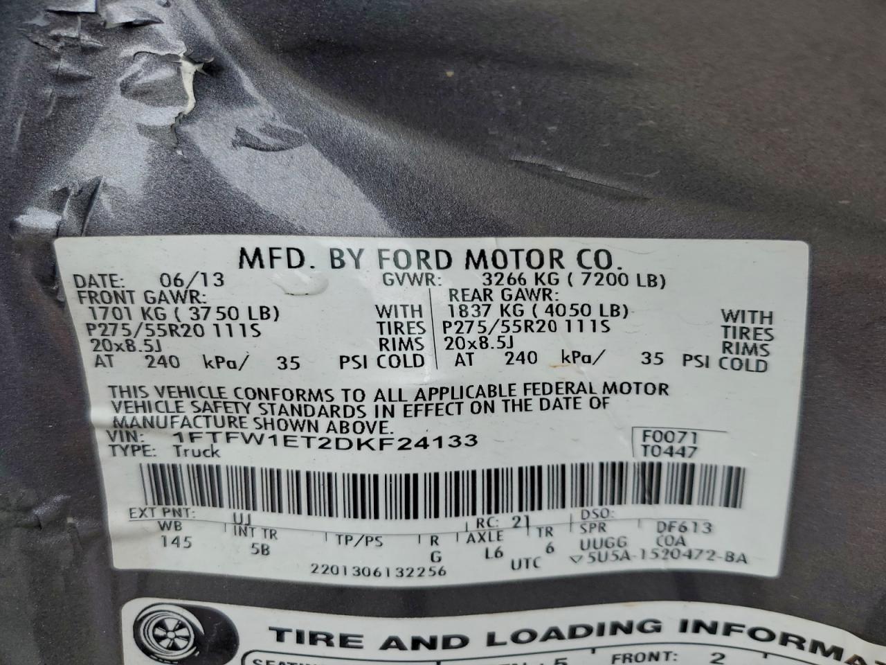 2013 FORD F-150